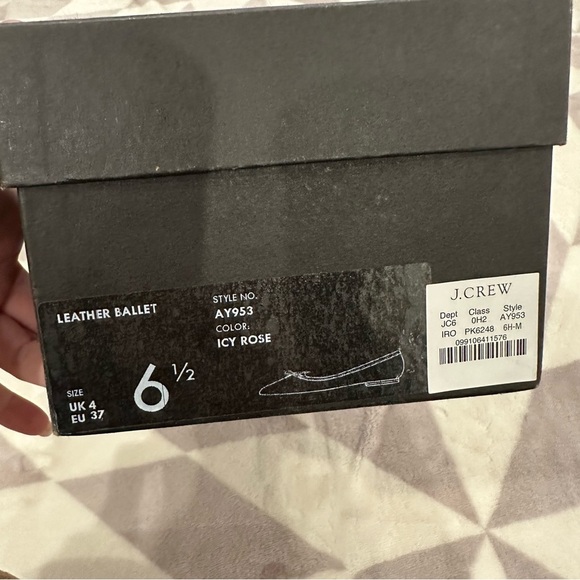 J.Crew Zoe ballet flats in leather hot pink - Picture 6 of 7